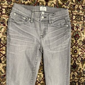 J. Crew Toothpick Light Gray Skinny Jeans Size 26
